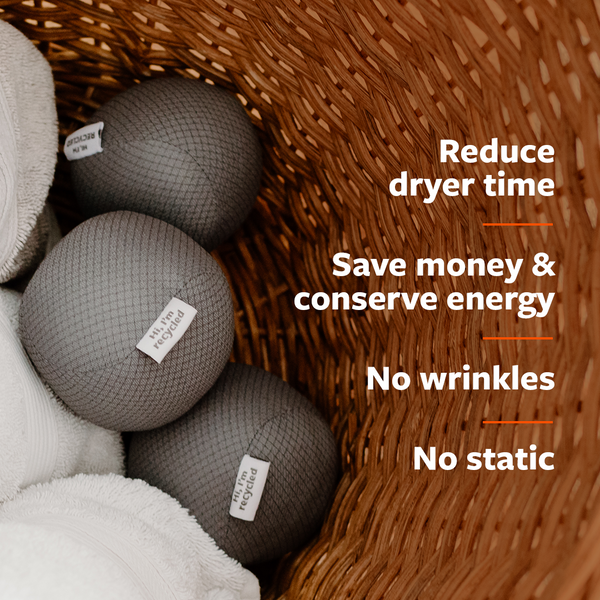 Full Circle AntiStatic Dryer Balls set / 3 Grey